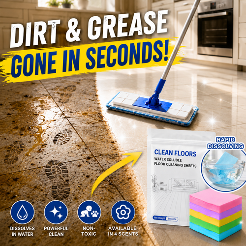 FloorGlow™ 4-in-1 Cleaning Sheets！