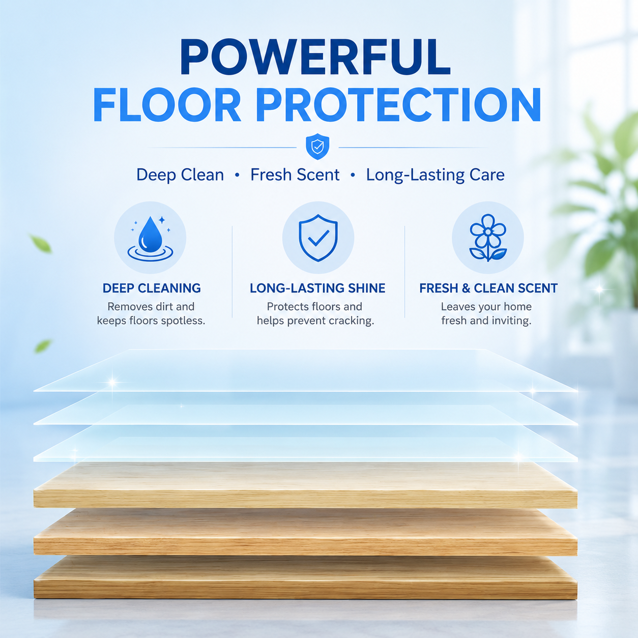 FloorGlow™ 4-in-1 Cleaning Sheets！